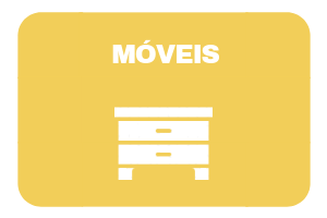 Imagem de um armário pequeno na cor branca. Acima, o texto "móveis".